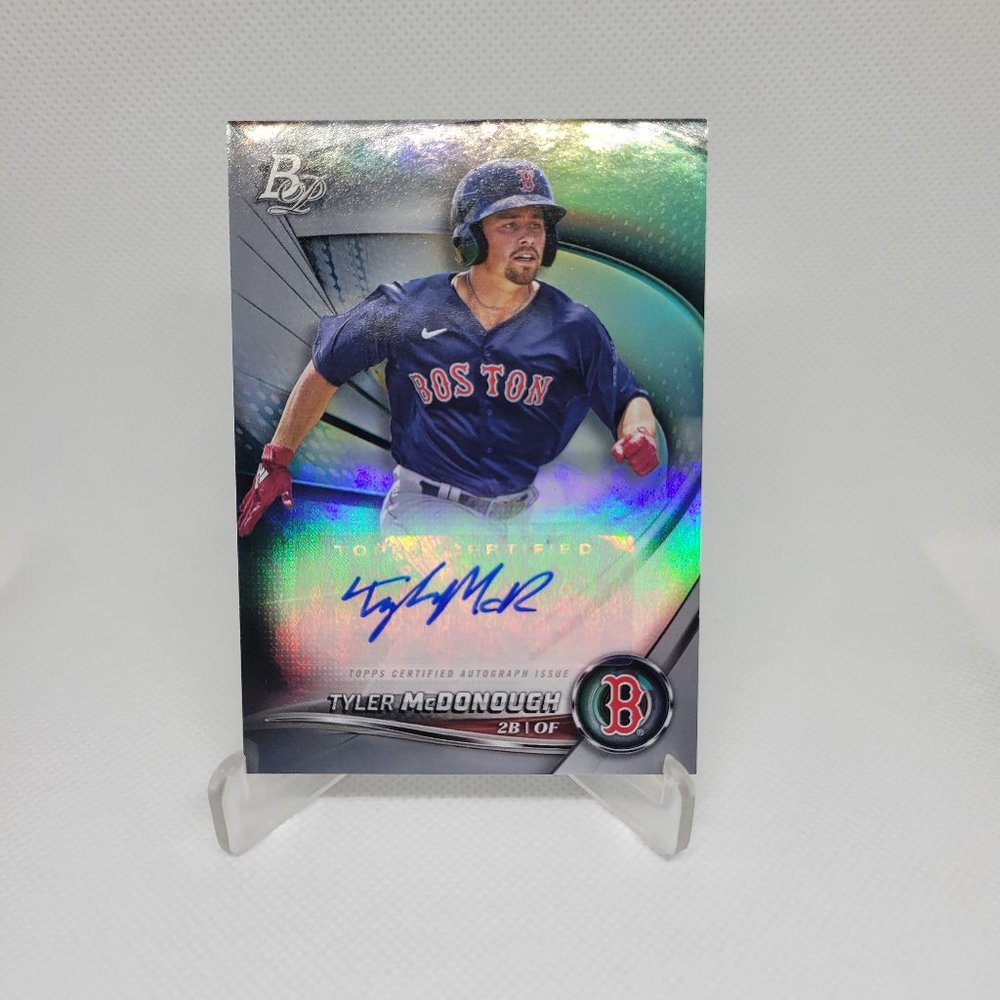 Tyler Mcdonough 2022 Bowman Platinum 'RC Autograph ' Insert #TOP-29
